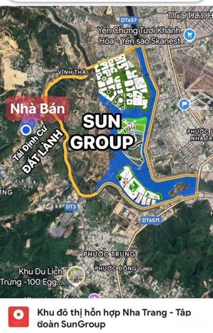 bán đất tặng nhà mặt đường 16m có sổ hồng ngay cạnh dự án sungroup nha trang 3tỷ190