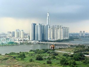 cho thuê 2pn crest - full nội thất, tầng cao, view sông landmark thoáng