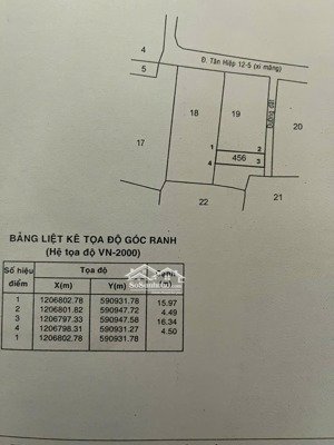 bán đất tại đường thới tây tân hiệp, xã tân hiệp, hóc môn, hồ chí minh, giá cực chất 1,5 tỷ, 72 m2