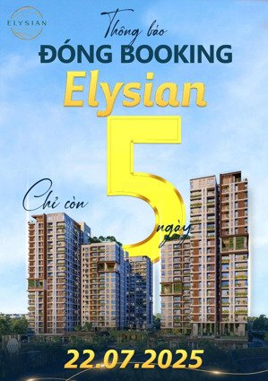 booking dự án elysian - chủ đầu tư gamuda land, mở bán cuối tháng 7/2025