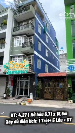 bán gấp nhà mtkd trần hưng đạo, tân thành, tân phú, nở hậu 6,7m, đúc 4,5 tấm, giá chỉ 16,6 tỷ tl