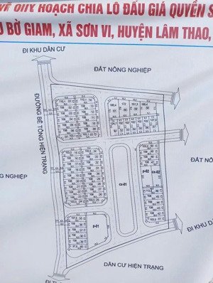 em đang có lô góc đấu giá sơn vi- lâm thao- phú thọ. chỉ nhỉnh 13triệu/m- tiềm năng tăng giá cao