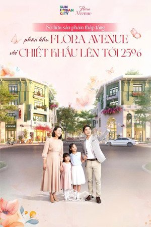 liền kề khu đại lộ hoa, vị trí trái tim đại đô thị sun urban city - quỹ căn đẹp, không chênh