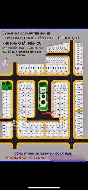 đất phước kiển.khu dân cư lập phúc. sổ đỏ.dt:6x21m.giá 65tr/m2.phước kiển.nhà bè.