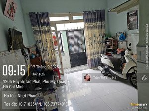 bán nhà phố quận 7, 71m sàn 1 trệt 1 lầu, sổ hồng, hoàn công. giá 5.5ty ( thu hà 