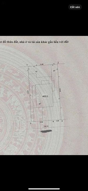 mặt phố trung tâm phố cổ. dt 405m mt 15m sổ vuông đẹp. 1 sổ 1 chủ. đã có gpxd 11 tầng