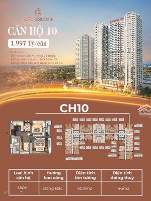 đầu tư ở hoặc cho thuê chỉ từ 600 - 1.5pn rose residence 