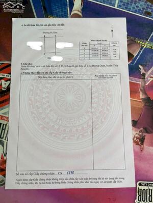 Bán lô 74m Ngang 7m TDP Bấc Vang, P Dương Quan cực đẹp. Bìa mới ra lò mới tinh mùi mực