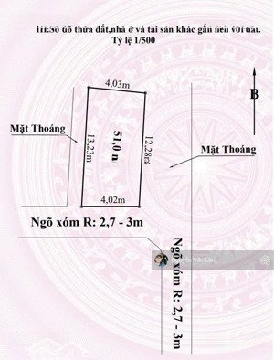 duy nhất lô 3 mặt thoáng ngay chợ dương quan vị trí: trung tâm chợ dương quan thủy ng
