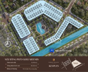 gia đình tôi có việc cần bán gấp căn song lập khu artemis noble s 155.8m2, cửa đông, view công viên