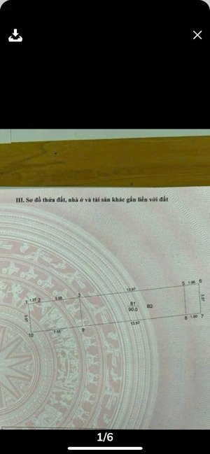 hình thật sổ thật nhà mặt phố yên lạc 90m2 3 tầng