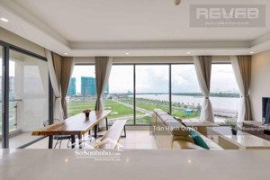 chi tiết căn hộ 3pn tháp bora bora - 17 tỷ - 120m2: ban công view sông - nội thất cơ bản