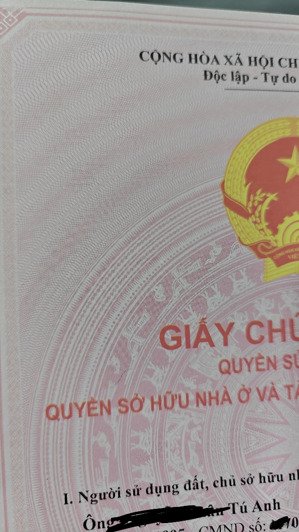 sổ đỏ chính chủ 61 m2 - 2 mặt tiền - cao hạ, hoài đức, hà nội