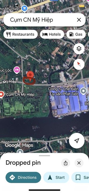 bán 868m2 đất mặt tiền cụm công nghiệp xã mỹ hiệp - đồng tháp