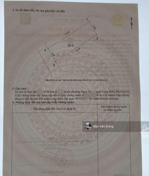 bán mảnh đất siêu hiếm phường ngọc thụy, 30m, lô góc.