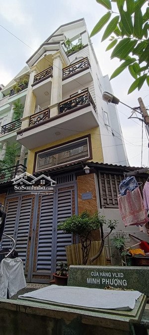 bán nhà lô góc 4 tầng xây mới 60m2(4,1m x 13m) quang trung, p.14, gò vấp hẻm nhựa 5m, không ngập