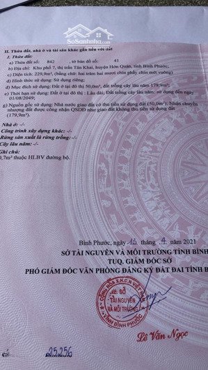 bán đất ngộp thị trấn tân khai. giá cắt lỗ: 520 triệu. diện tích 230m2