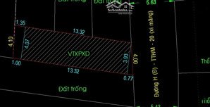 đất lý thường kiệt, thị trấn hóc môn. 2,95 tỷ