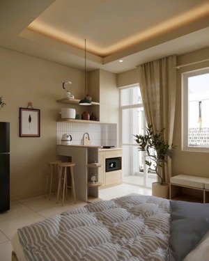 siêu phảm studio 30m2 full nội thất - máy giặt riêng - tại bình thạnh gần các trường đại học