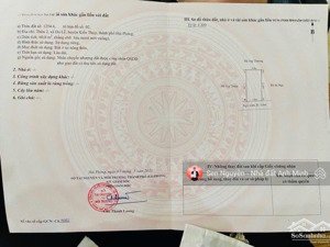 chủ cần bán nhanh lô đất tại xóm bến xã du lễ.
diện tích: 60m2 ngang 5,4m