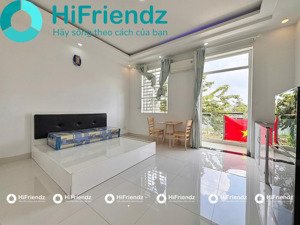 studio cửa sổ, ban công thoáng - full nội thất, máy giặt riêng