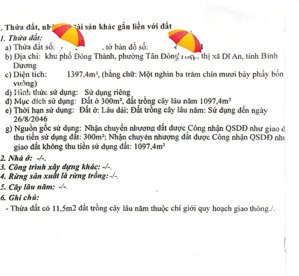 bán đất đường nhựa giá rẻ tại dĩ an bình dương