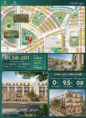 vốn từ 3.8 tỷ, bán shop 2 mặt tiền view đại công viên trục đlsb dự án vin dương kinh. lh 