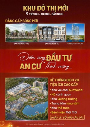căn ngoại giao sun bắc ninh tại tiên du huyện từ sơn giá đợt 1. lh 