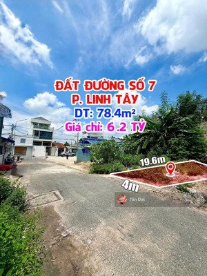 đất đẹp khu dân cư hiện hữu linh tây, sát phạm văn đồng, hẻm ôtô, 78.4m², giá 6.2 tỷ xây dựng tự do