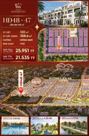 siêu phẩm căn hd47-48 vin đan phượng, lô góc, ck 13%, vay 70%, htlx 18 tháng. 120m - mt 8m