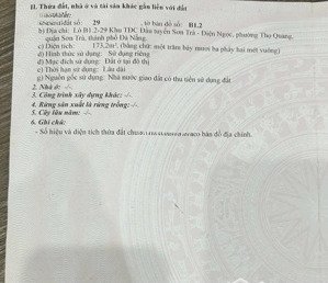 bán đất tại đường lê đức thọ, thọ quang, sơn trà, đà nẵng, 23 tỷ, 173 m2, view đẹp