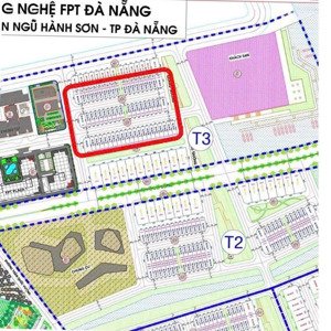 bán đất nền khu t3 fpt city đà nẵng. giá 6.2 tỷ 108m2