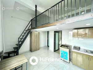 phòng duplex mới full nội thất, ban công rộng, máy giặt riêng, thang máy,gần q1 q3 q10