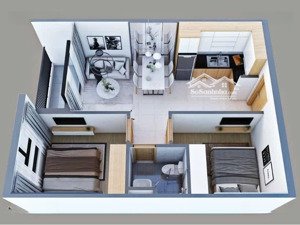 chính chủ cần bán căn 2pn ban công chung cư bcons garden