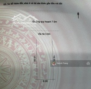 bán lô đất đường 7m5 khu đô thị fpt, 6x15m2, giá chỉ 4.650 tỷ, sổ đỏ trao tay