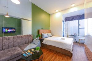 cho thuê studio rivergate q4 thiết kế độc đáo, view sông, full nội thất cao cấp giá 14 triệu/ tháng