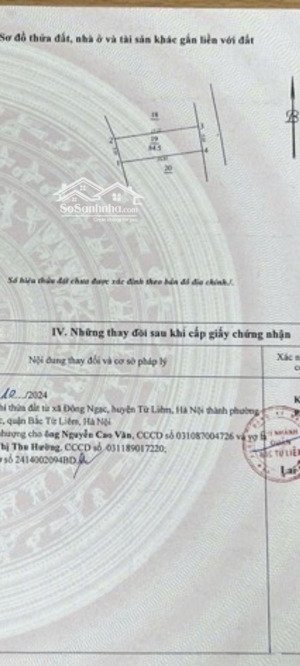 mảnh đất vàng sát học viện tài chính,mỏ, quận bắc từ liêm, 85m2, mặt tiền 5.5m, giá 11 tỷ. ô