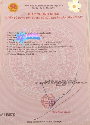 bán đất 2 mặt tiền gần đường 2/4