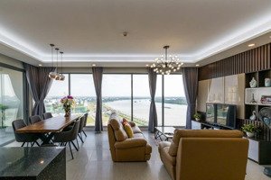 hot cho thuê căn hộ 3pn view sông sài gòn đảo kim cương 129m2 giá ; 43tr bao phí