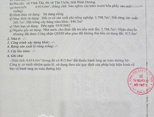 cần bán 6614m2 đất skc tại bĩnh tân tân uyên bình dương