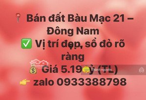 bầu mạc 21 đầu tư lâu dài. gần biển
