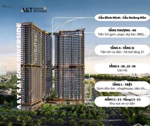 a&t saigon riverside căn hộ sát sông sài gòn - căn (2pn, 2wc) chỉ 2,3 tỷ