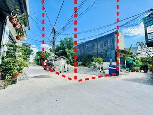 7.7 tỷ lô đất góc 2 mặt tiền sát cầu an phú đông, gò vấp, 82m2 xây cao tầng. gần sông sài gòn