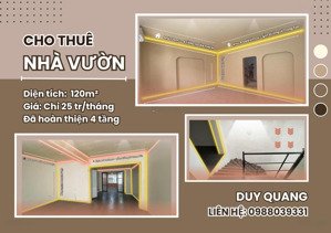 chính chủ cho thuê nhà hoàn thiện tại khu a.geleximco, gía tốt 