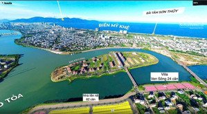 bán nhà mặt sông 5 tầng đối diện đảo kim cương