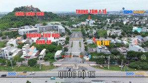 bán gấp lô đất ngang 7,5m ngay kế ngã tư đối diện cụm trường học bình an kdc mặt tiền ql1k