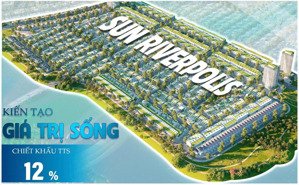 bán quỹ n/g cực hiếm 24 lô đất nền villa ven sông sun riverpolis, đối diện đảo kim cương