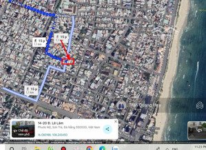 bán lô đất mặt tiền lê lâm khu biển đà nẵng, phù hợp kinh doanh dòng tiền