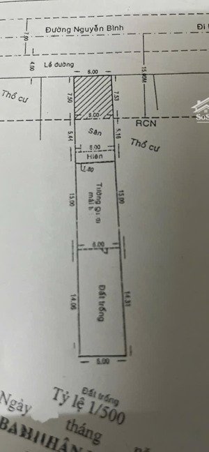 bán nhà, đường nguyễn bình, xã phú xuân, huyện nhà bè, 6m x 41m, giá bán 11 tỷ.