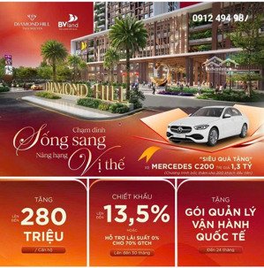 bv diamond hill thái nguyên, 3 tỷ, 49.8m2, 1pn + 1, 1wc, pháp lý đầy đủ
